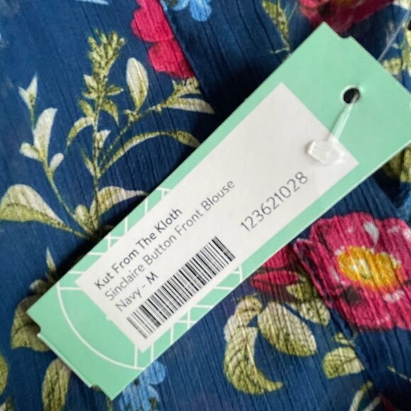 Kut From The Kloth NWT Sinclair floral button up shirt Size medium - Picture 6 of 7